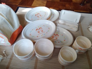  Chibi Maruko-chan тарелка, стакан, суп n, Hawk и т.п. посуда комплект 