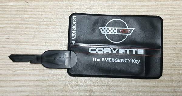 シボレー　Corvette The Emergency Door Key Chevrolet　鍵　ブランクプラスチックキー　ドアキー