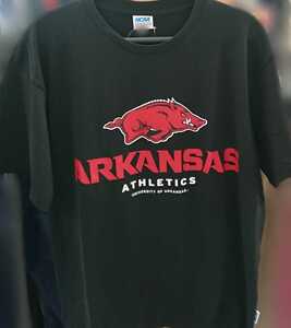 即決 NCAA アーカンソーレイザーバックス メンズTシャツ【M】新品タグ付き ARKANSAS RAZORBACKS アーカンソー大学