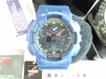 ★とちぎ屋！【ＣＡＳＩＯ】カシオ Ｇ－ＳＨＯＣＫ ＧＡ－１００Ｌ ２ＡＥＲ 耐磁性機能時計 多機能満載！ほぼ未使用品★_画像2