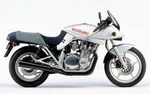 スズキ GSX1100S （SL SM ）カタナ Anniversary KATANA 1990年 名車 新素材 壁紙ポスター ワイド版 603×376mm（はがせるシール式）011W2_画像1