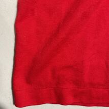 アシックス asics 黒タグ 赤 レッド 刺繍ロゴ スポーツ トレーニング用 シャツ Mサイズ_画像6
