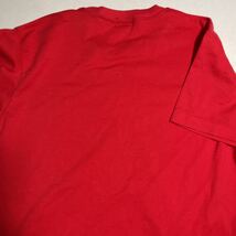 アシックス asics 黒タグ 赤 レッド 刺繍ロゴ スポーツ トレーニング用 シャツ Mサイズ_画像8