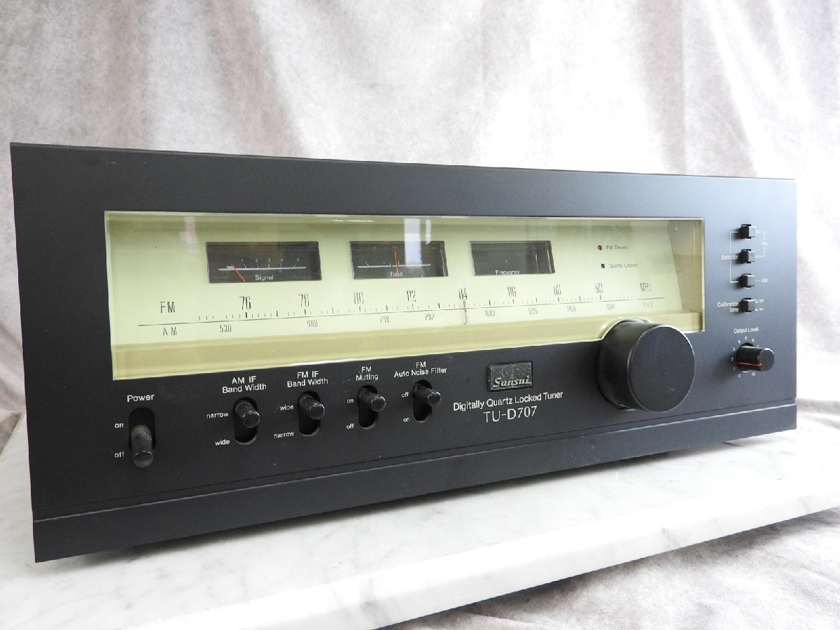☆70年代のビンテージチューナー SANSUI TU-707 | www