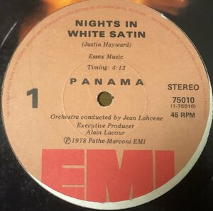 Panama - Nights In White Satin カナダ盤 12インチ 70's French Disco Moody Blues カバー