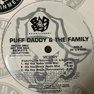 Puff Daddy & The Family feat. The Notorious B.I.G. & Busta Rhymes Victory Hip Hop Remix US Original Promo盤 90's Hip Hop