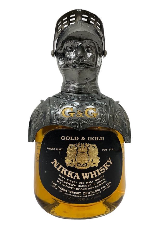 格安通販 & GOLD ウイスキー ニッカ GOLD 古酒 甲冑 鎧 ウイスキー