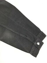 レディース 古着 90s USA製 Levis ハンドポケット ショート丈 ブラック デニム ジャケット Gジャン L 古着_画像5