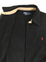 古着 Polo Ralph Lauren フリース スウィング トップ ブルゾン ジャケット 黒 L 古着_画像6