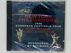 即決CD 新品 NEW YORK PHILHARMONIC / 1996 EUROPEAN FESTIVALS TOUR / KURT MASUR MUSIC DIRECTOR / CITIBANK 未開封 R04