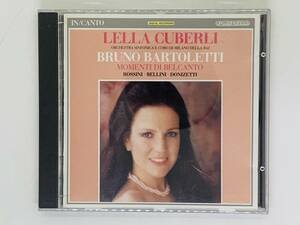 即決CD 伊盤 MOMENTI DI BELCANTO / Lella Cuberli / BRUNO BARTOLETTI / ROSSINI BELLINI DONIZETTI / クラシック イタリア盤 レア F05