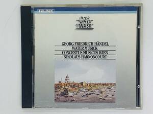 即決CD HANDEL WATER MUSIC K / CONCENTUS MUSICUS WIEN / HARNONCOURT / TELDEC / ヘンデル 水上の音楽 F06