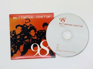 即決CD 98 WAS IT SOMETHING I DIDN'T SAY / 紙ケース レア 希少 セット買いお得 V06