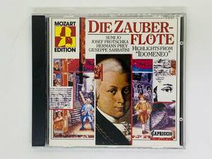 即決CD MOZART EDITION / DIE ZAUBER FLOTE / HIGHLIGHTS FROM IDOMENEO / モーツァルト 歌劇 魔笛 ハイライト Z13