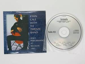 即決CD JOHN CALE WITH TH TWENTE BAND / SOLO PERFORMANCE AT BELGIUM 1983 / formula solo 83 / 激レア 紙ジャケ H04