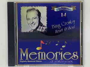 即決CD MEMORIES of yester years / volume 14 / BING CROSBY Heart & Soul / That Old Gang of Mine / アルバム G04