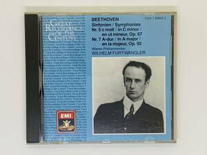 即決CD BEETHOVEN SYMPHONIES 5 & 7 / FURTWANGLER / EMI / ベートーヴェン クラシック レア セット買いお得 Z24