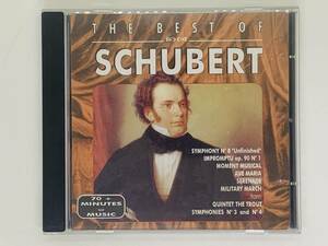 即決CD The best of SCHUBERT / シューベルト / SYMPHONY No.8 Unfinished / クラシック J04