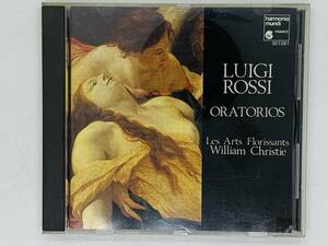 即決CD 仏盤 LUIGI ROSSI / ORATORIOS / Les Arts Florissants / William Christie / ルイージ・ロッシ オラトリオ レア フランス盤 M01