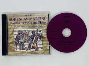 即決CD BOHUSLAV MARTINU / Sonatas for Cello and Piano / MICHAL KANKA JAROMIR KLEPAC / BONTON クラシック 激レア X29