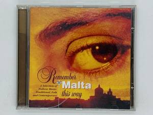 即決CD REMEMBER MALTA THIS WAY / Ferry Boat Village Fiesta Maltese Polka Innu Malti / アルバム 全面蒸着仕様 G01