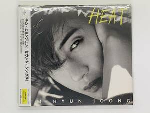 即決CD キム・ヒョンジュン HEAT / セカンドシングル / 初回限定盤A 帯付き セット買いお得 Y04