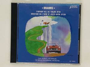 即決CD BRAHMS SYMPHONY NO.3 F MAJOR OP.90 / ブラームス ハイドンの主題による変奏曲 Op.56A / クラシック カラヤン Y33