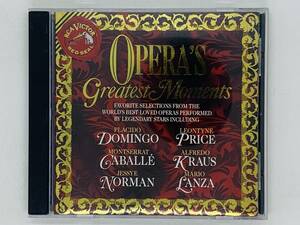 即決CD OPERA'S GREATEST MOMENTS / オペラ グレイテスト / VERDI LA TRAVIATA PUCCINI CIANNI SCHICCHI アルバム X19