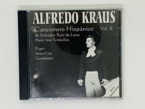 即決CD ALFREDO KRAUS / Cancionero Hispanico Vol.II / Castillo de Gibralfaro Tres cosas de La Mancha / オペラ アルバム I05