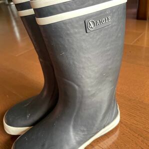 AIGLE エーグル　レインブーツ　ファー　防暖　キッズ　サイズ30 18.5cm