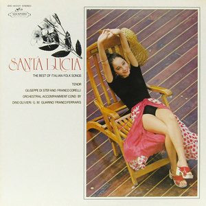 LP☆ジュゼッペ・ディ・ステファノ フランコ・コレルリ サンタ・ルチア GIUSEPPE DI STEFANO, FRANCO CORELLI Santa Lucia 美女ジャケ