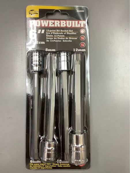 Powerbuilt 648889 拡張Reach六角ビットソケットセット 4 Piece 新品