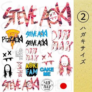 【カラー②Ver.】Steve Aoki タトゥーシール (ハガキサイズ)