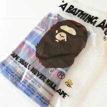 ☆ 美品 日本製　A BATHING APE アベイシングエイプ シャツ XS レディース チェック エイプ 半袖 ☆_画像10