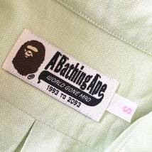 ☆ 新品 日本製　A BATHING APE アベイシングエイプ シャツ　S レディース チェック エイプ 半袖 MILO マイロ OX　オックス　☆_画像3