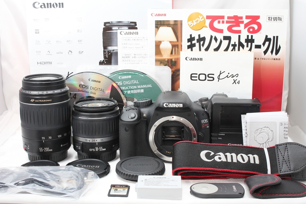オンラインストア初売 Canon 実用品 IS EF-S18-55 X4 KISS EOS デジタルカメラ