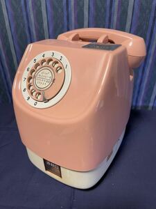 NTT pink telephone public telephone Japan electro- confidence telephone corporation 675S-A2 Showa Retro interior antique miscellaneous goods telephone machine collection other 