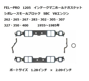 シボレー インテークマニホールド ガスケット インマニ インパラ カプリス モンテカルロ エルカミーノ ビスケイン ベルエア