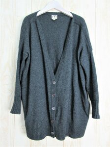 haute hippie/オートヒッピー：ウール カシミヤ カーディガン チャコール オーバーサイズ XS/レディース/婦人/中古/USED/東京スタイル