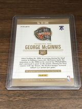 GEORGE McGINNIS 76ers panini noir_画像2