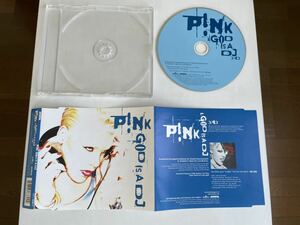 【中古　本体美品】【非売品】PINK ピンク　GOD IS A DJ 特製プロモ盤CD【送料スマートレター180円】激レア　希少