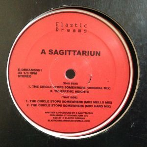 12inchレコード A SAGITTARIUN / THE CIRCLE STOPS SOMEWHERE