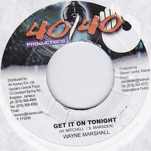 Epレコード　WAYNE MARSHALL / GET IT ON TONIGHT (DREAM WEAVER)