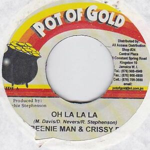 Epレコード　BEENIE MAN & CRISSY D / OH LA LA LA (CARIBBEAN STYLE)