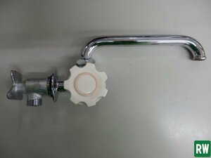 横型自在水栓 壁付 INOX 単水栓 水栓金具 水道蛇口(93番) [2]