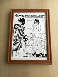 kj ★額装品 ★ 江口寿史 ねぎっこ Negicco B5サイズ額入り ポスター風デザイン 貴重イラスト アートフレーム 美女 美少女 CD DVD