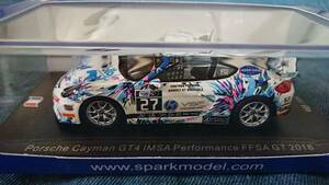 1/43 SPARK 2018年FFSA GT ポルシェケイマンGT4 IMSAパフォーマンス M・blanchemain S・Palette　【スリーブ傷みあり】