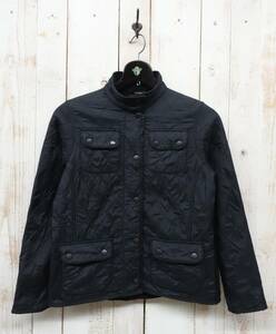  б/у одежда . Europe б/у одежда *Barbour Bab a-*UTILITY POLAR QUILTJACKET дамский / девушки модель стеганная куртка * черный 