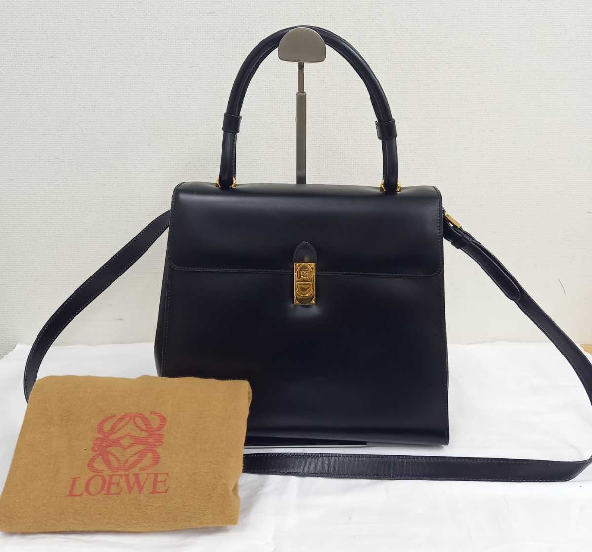 □LOEWE(ロエベ)良品 / ナッパレザー / トートバッグ/ライトグレー