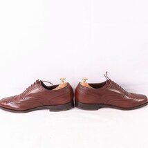 フローシャイム 7 EEE/ウイングチップ 内羽根 茶 メンズ ドレスシューズ 30308 ヴィンテージ Florsheim 古着 中古 ds3008_画像6